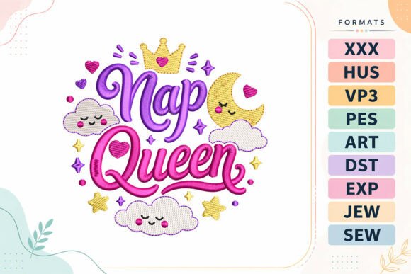 Baby Quote Crown Moon Clouds