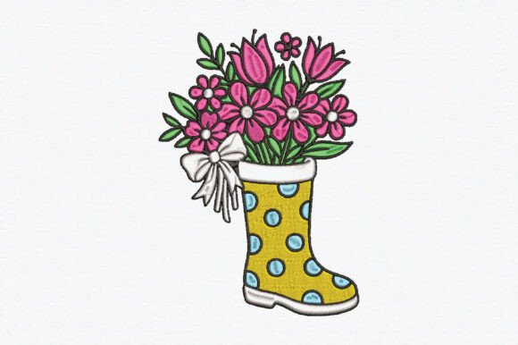 Boot with Flowers
