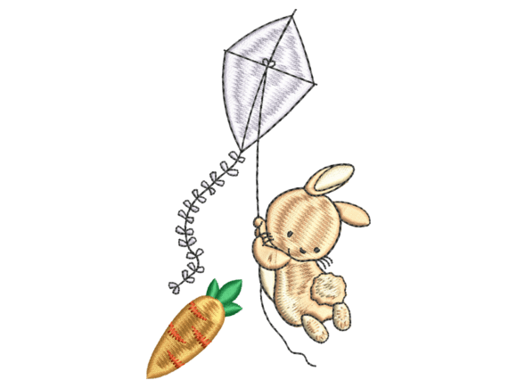 Cute Bunny Kite Carrot