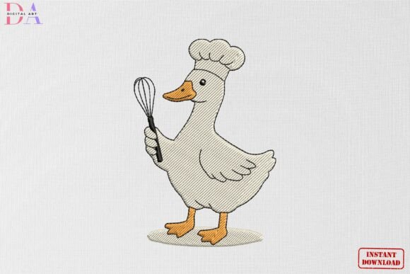 Cute Chef Duck Kitchen Charm