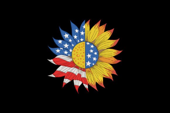 Patriotic Sunflower