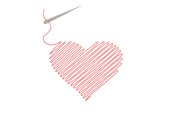 Sewn Heart Sketch