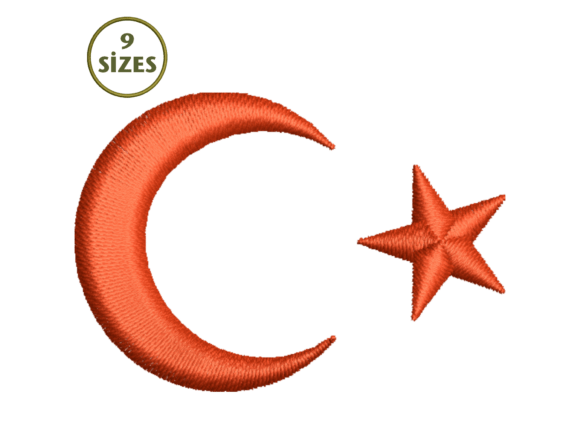 Turkish Flag Design Digital Download