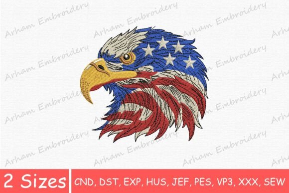 USA Patriotic Bald Eagle