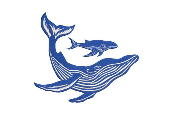 Whale Mother and Calf